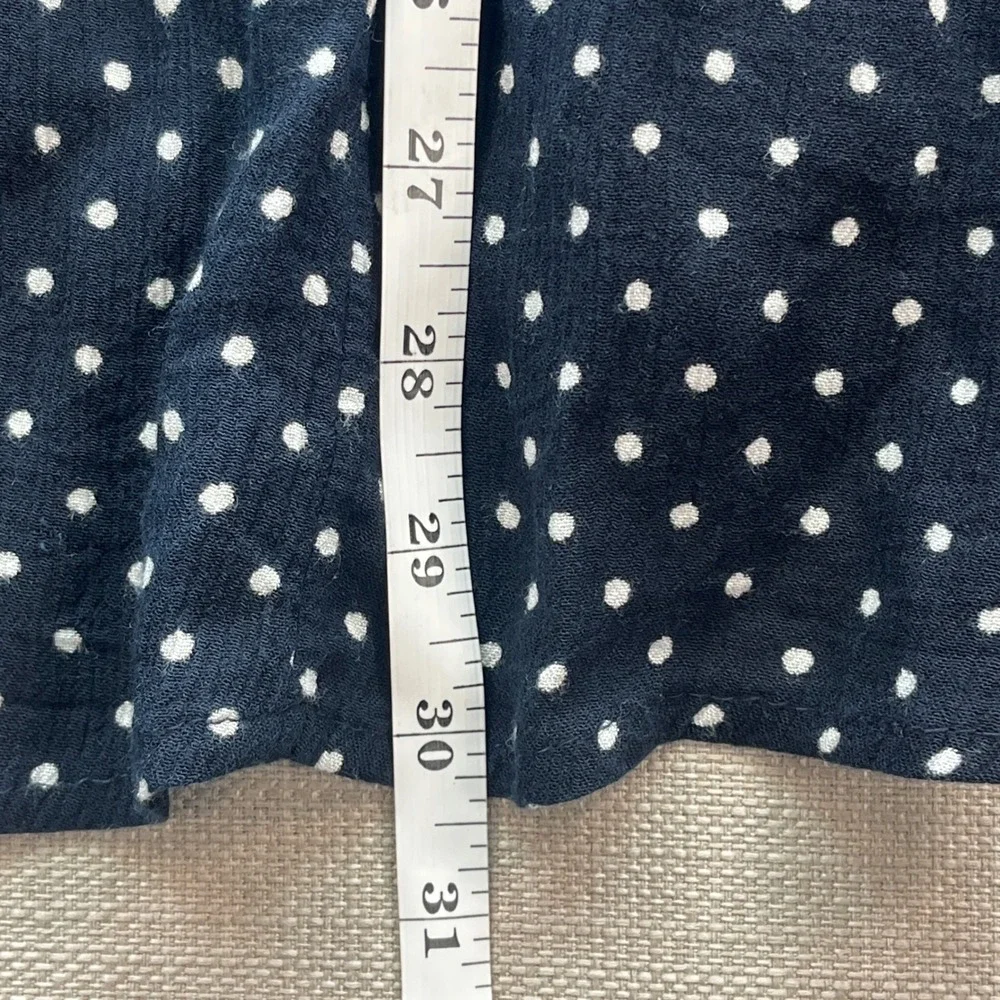 By Anthropologie Sleeveless Hi-Low Dress Size S Polka Dots Babydoll Mini Dress - Picture 6 of 9